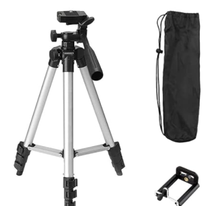Tygot Adjustable Aluminium Alloy Tripod Stand Holder for Mobile Phones & Camera, 350 mm -1020 mm, 1/4 inch Screw + Mobile Holder Bracket Visit the Tygot Store