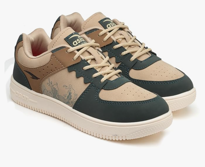 ASIAN Men THUNDER-07 Stylish Casual Mid Top Sneaker and Trendy Shoes with Laces for Men & Boys, Perfect, College, Parties and Outings, Lightweight, Comfortable, and Durable for All-Day Use