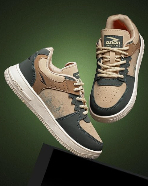 ASIAN Men THUNDER-07 Stylish Casual Mid Top Sneaker and Trendy Shoes with Laces for Men & Boys, Perfect, College, Parties and Outings, Lightweight, Comfortable, and Durable for All-Day Use - Image 2